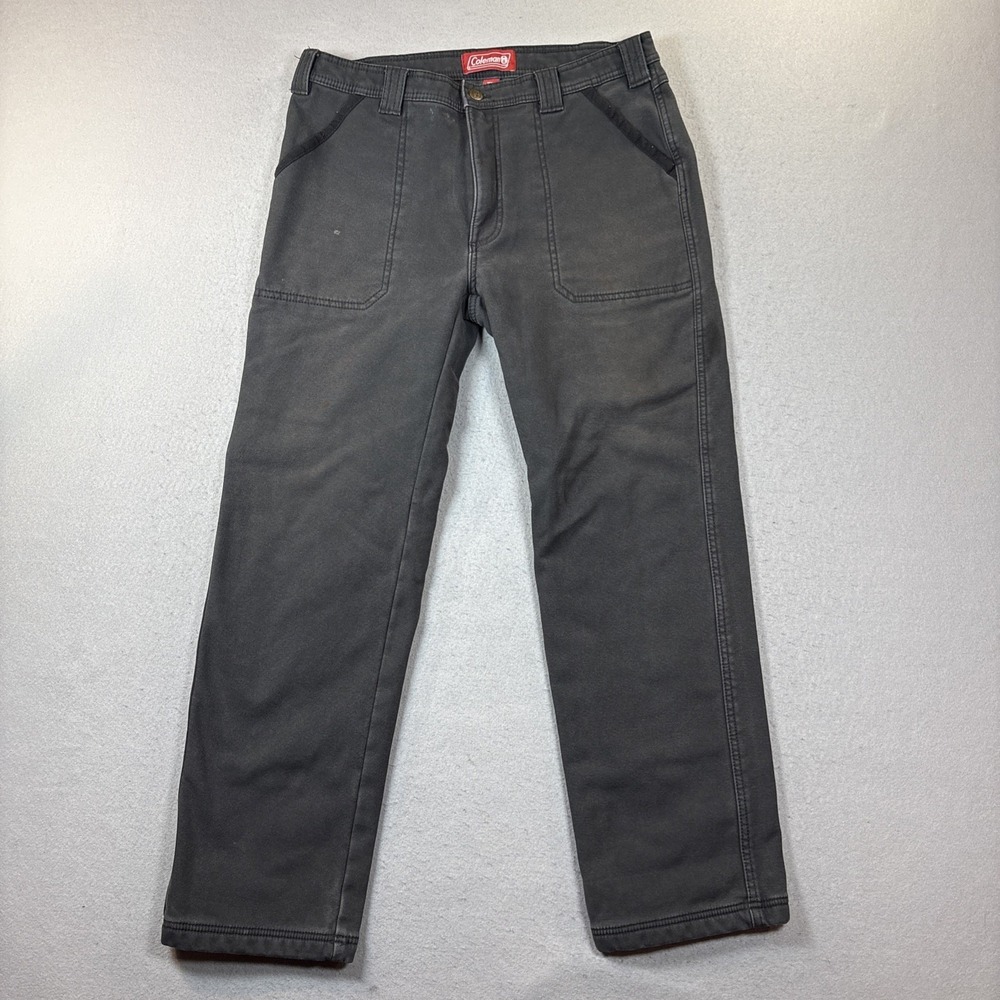Coleman Men's Fleece Lined Bonded Utility Pants - 34 X 32 Gray